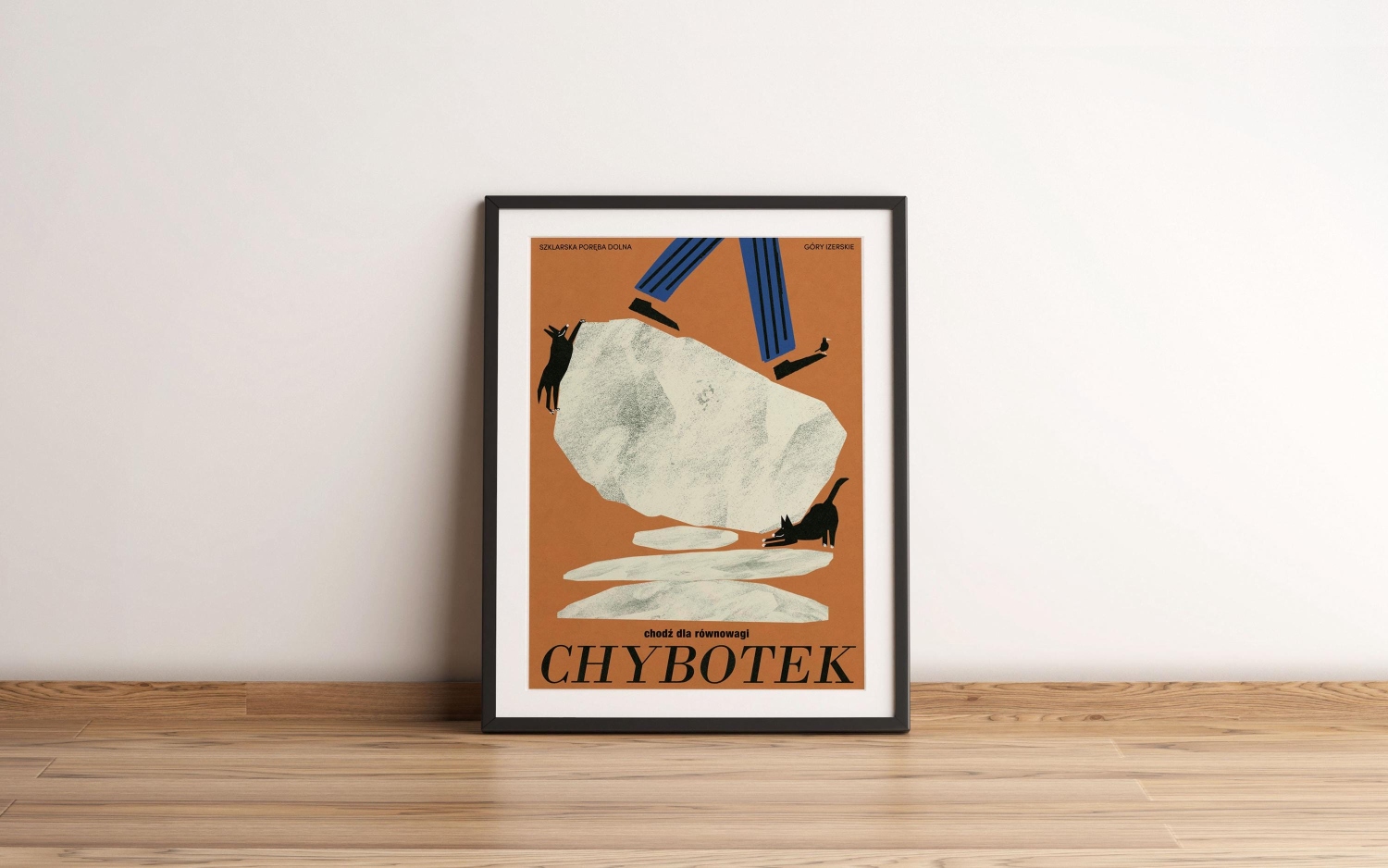 CHYBOTEK, chodź dla równowagi, plakat turystyczny, Góry Izerskie, Dolny Śląsk - obrazek 6