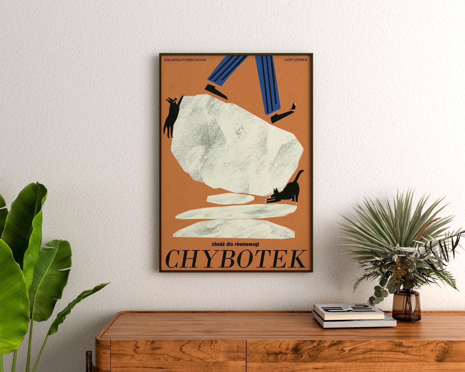 CHYBOTEK, chodź dla równowagi, plakat turystyczny, Góry Izerskie, Dolny Śląsk - obrazek 5